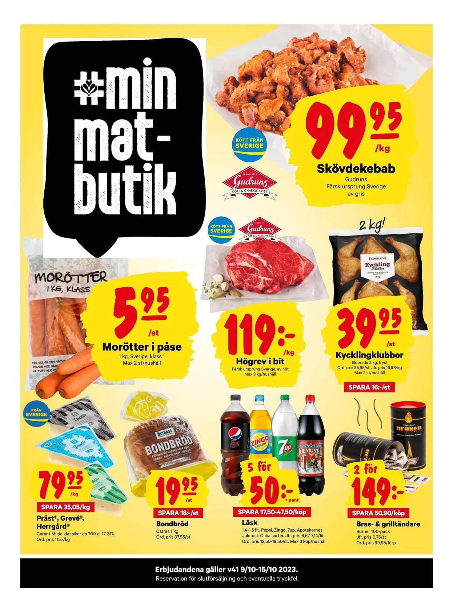 minmatbutik reklamblad - 1