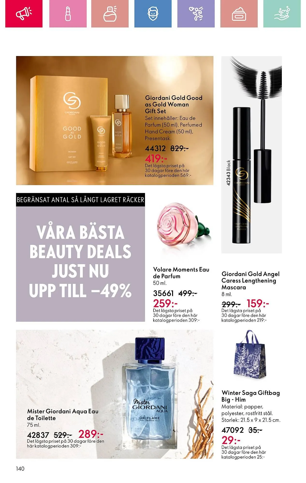Oriflame reklamblad från 20 april till 9 maj 2025 - Reklamblad sidor 140