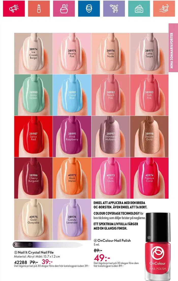 Oriflame reklamblad från 20 juni till 4 juli 2024 - Reklamblad sidor 161