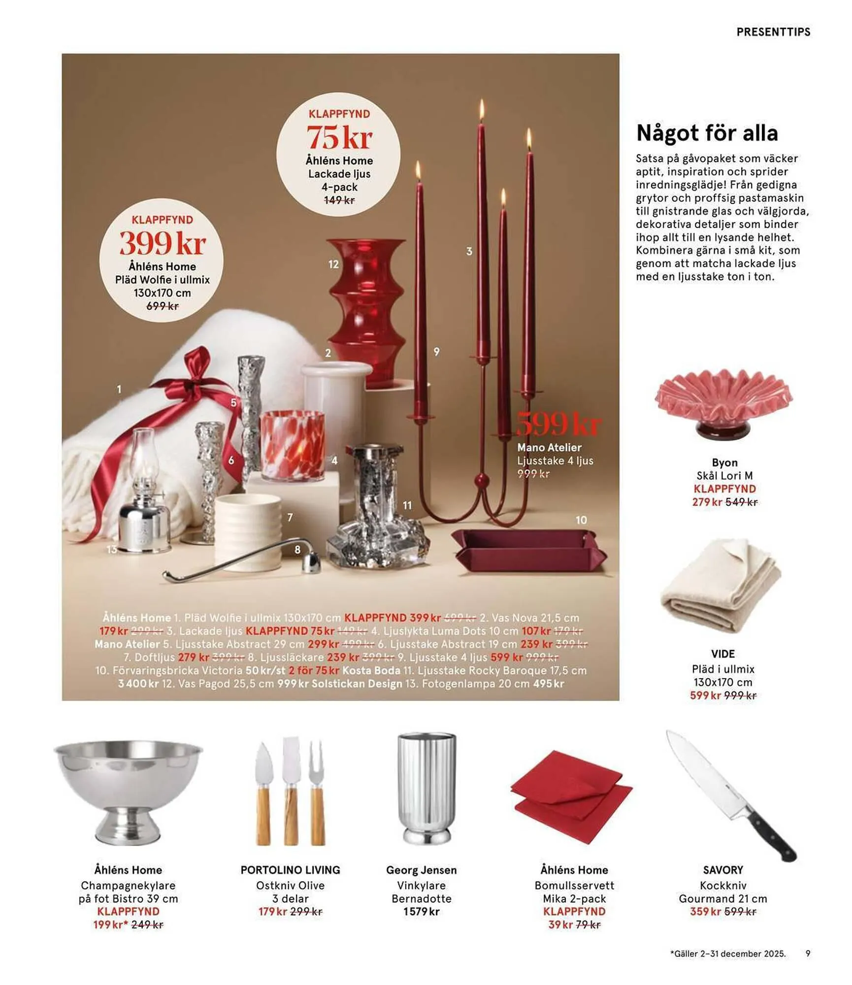 Åhléns reklamblad från 25 november till 11 december 2025 - Reklamblad sidor 9