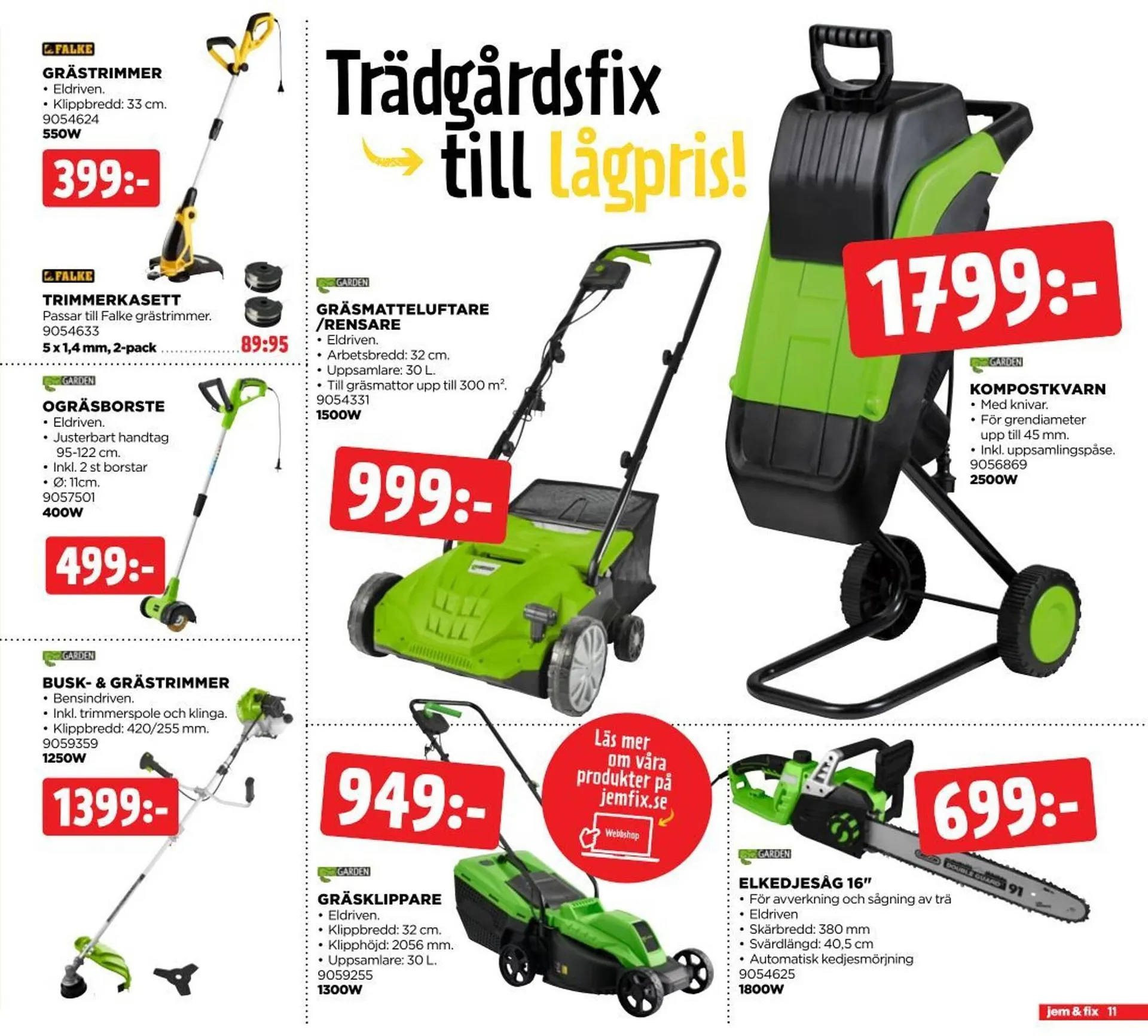 Jem&Fix reklamblad från 10 mars till 23 mars 2025 - Reklamblad sidor 11