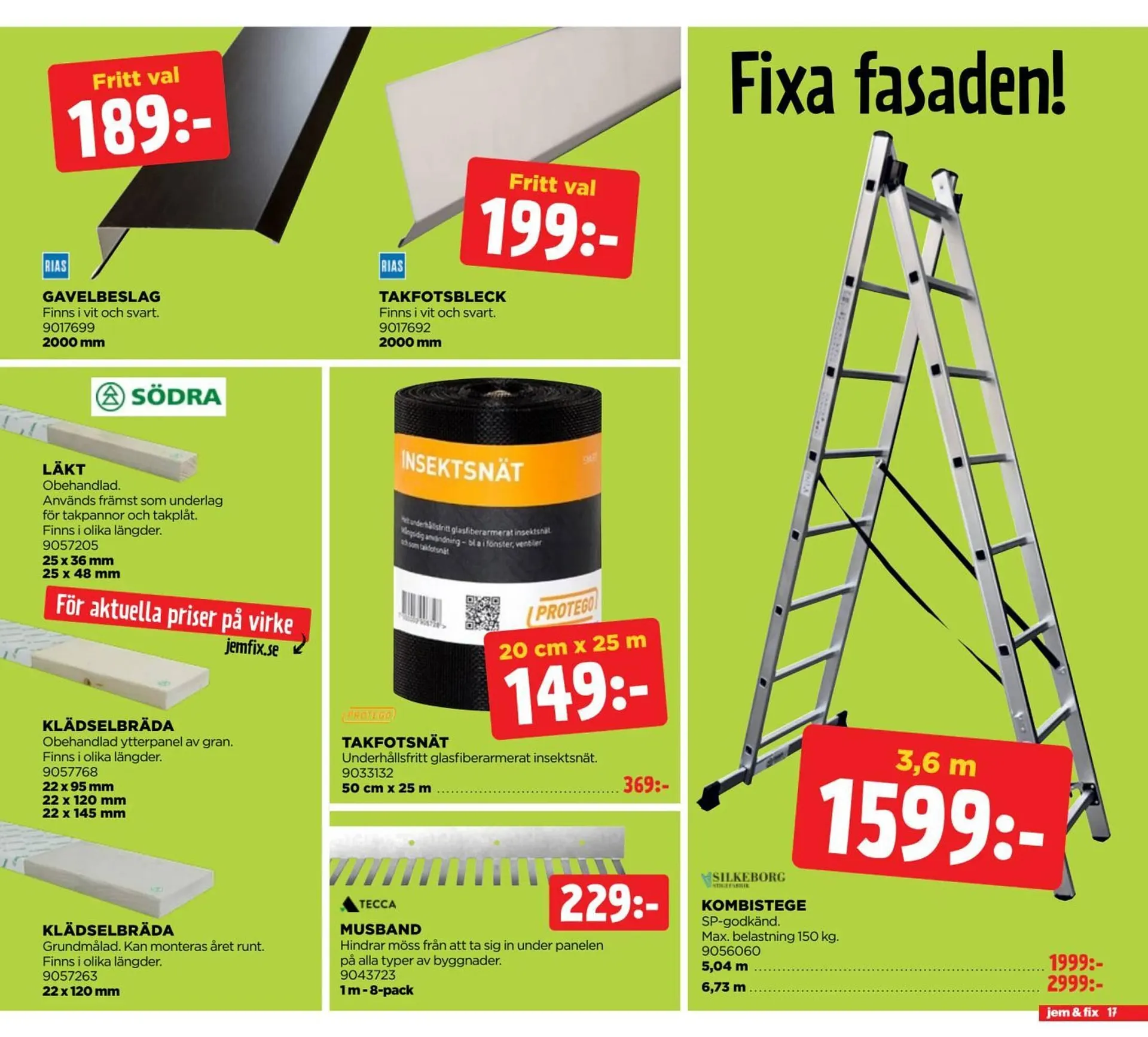 Jem&Fix reklamblad från 6 april till 20 april 2026 - Reklamblad sidor 17