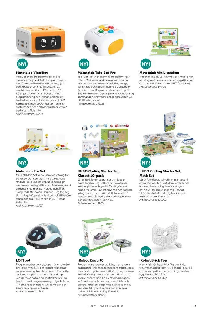Nyheter och favoriter skola och fritidshem 2024 från 23 februari till 31 december 2024 - Reklamblad sidor 25