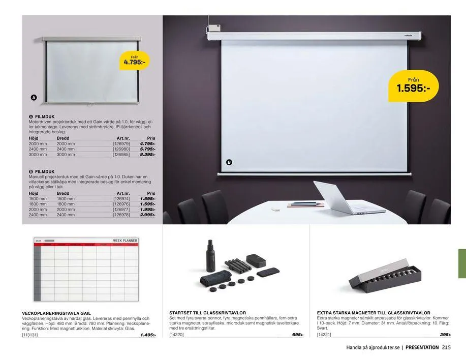AJ Produkter! från 28 maj till 31 december 2024 - Reklamblad sidor 215