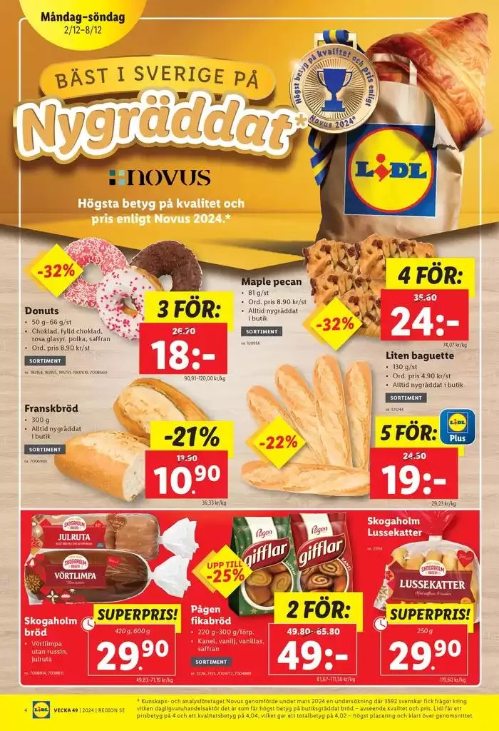 ERBJUDANDEN VECKA 49 från 2 december till 8 december 2024 - Reklamblad sidor 4