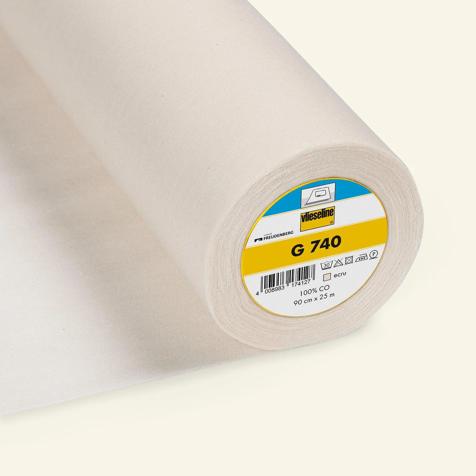 Vlieseline vävt med lim G740 offwhite