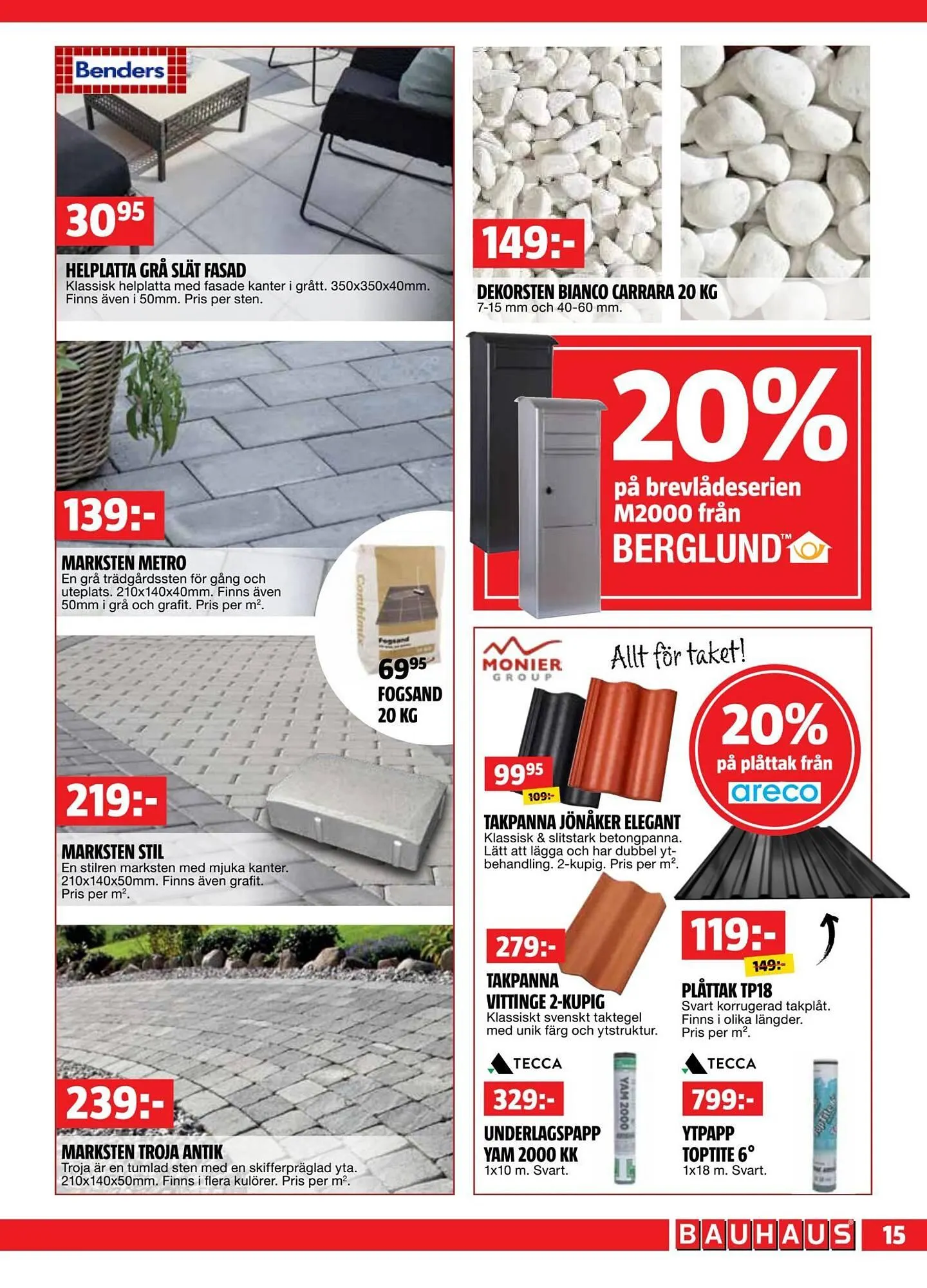 Bauhaus reklamblad från 29 september till 12 oktober 2025 - Reklamblad sidor 15