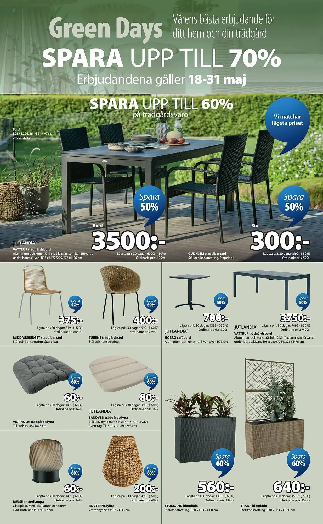 JYSK reklamblad från 18 maj till 1 juni 2026 - Reklamblad sidor 2