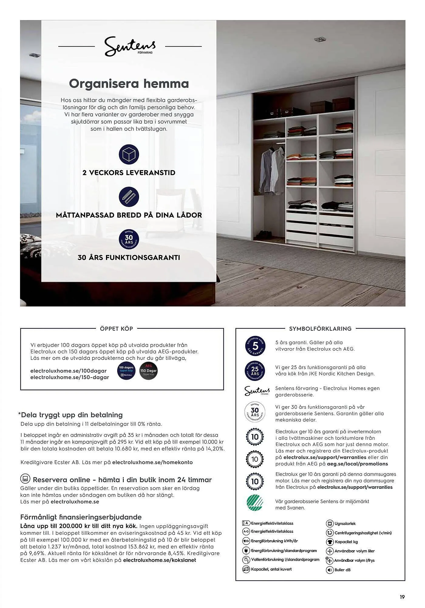 Electrolux Home reklamblad från 5 november till 24 december 2023 - Reklamblad sidor 19