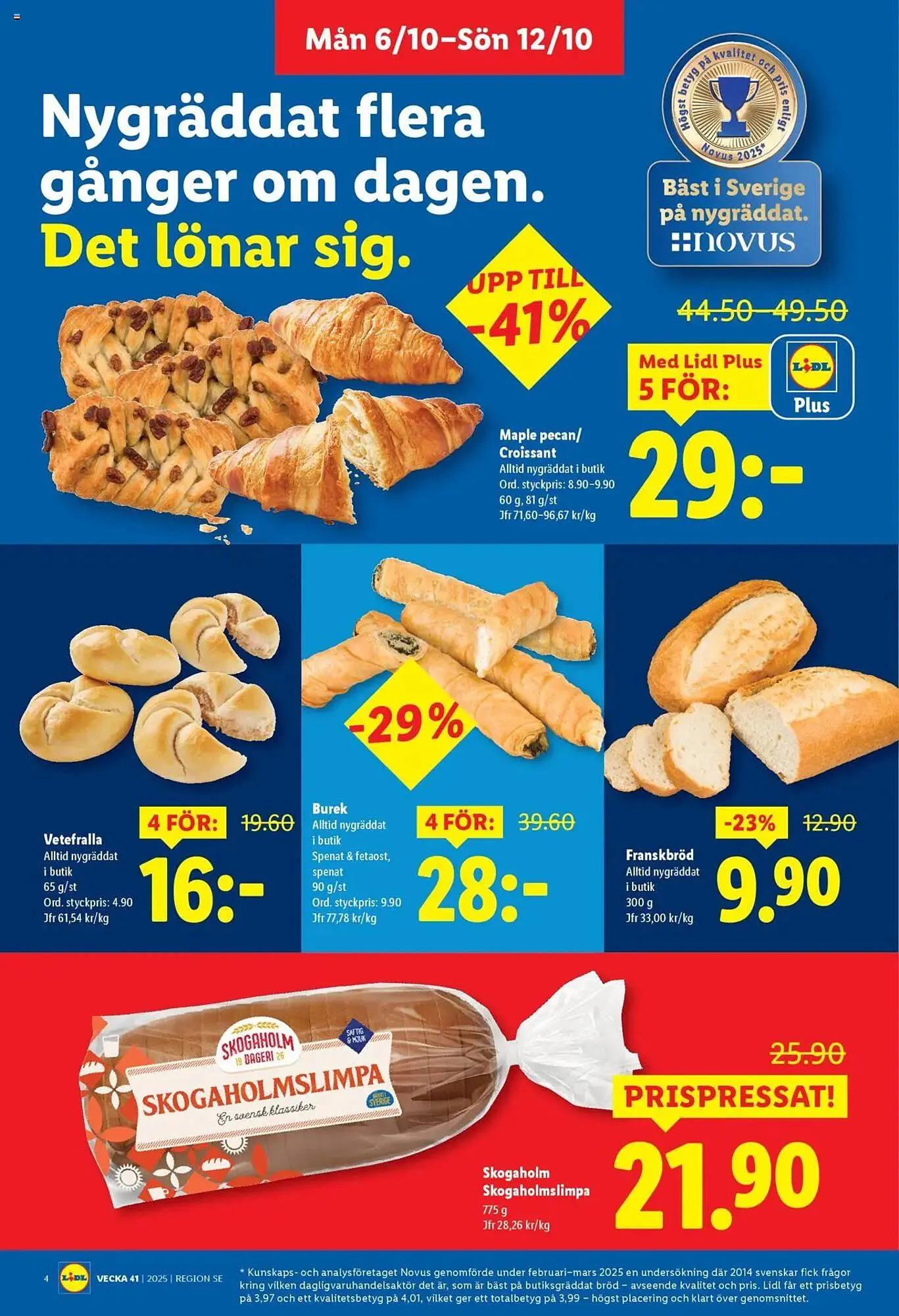 Lidl reklamblad från 6 oktober till 12 oktober 2025 - Reklamblad sidor 4