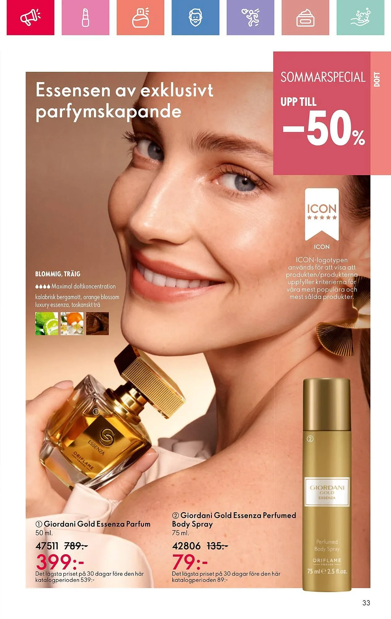 Oriflame reklamblad från 22 juni till 12 juli 2025 - Reklamblad sidor 33