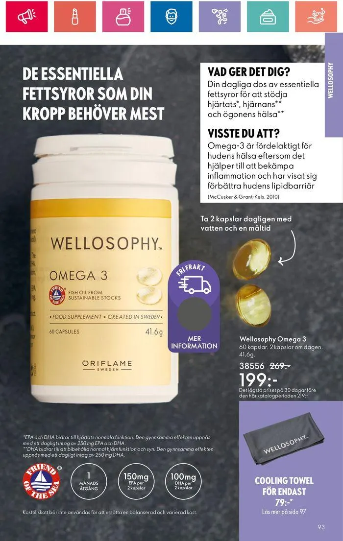Oriflame reklamblad från 20 juni till 4 juli 2024 - Reklamblad sidor 93