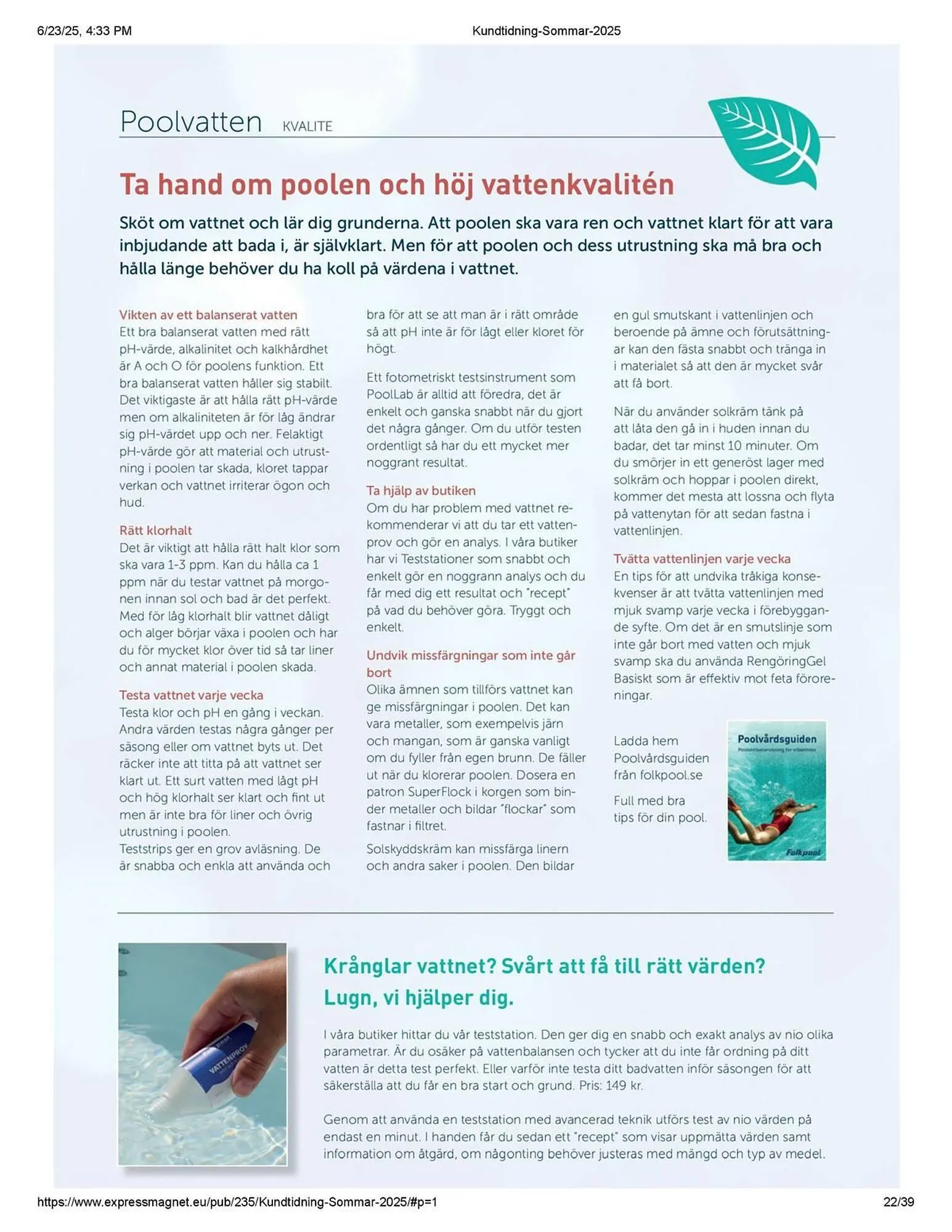 Folkpool reklamblad från 23 juni till 31 juli 2025 - Reklamblad sidor 22