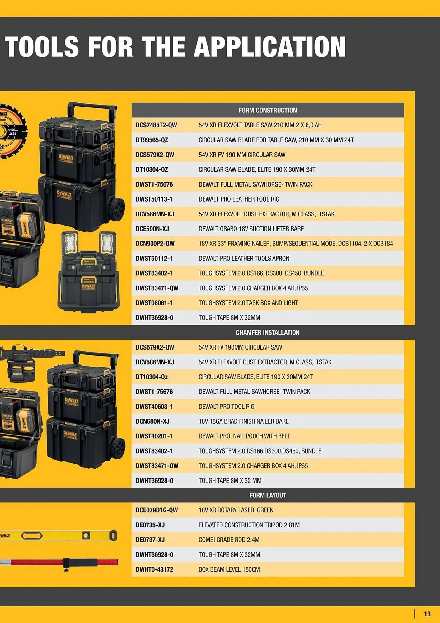 Dewalt reklamblad från 21 mars till 31 maj 2025 - Reklamblad sidor 13