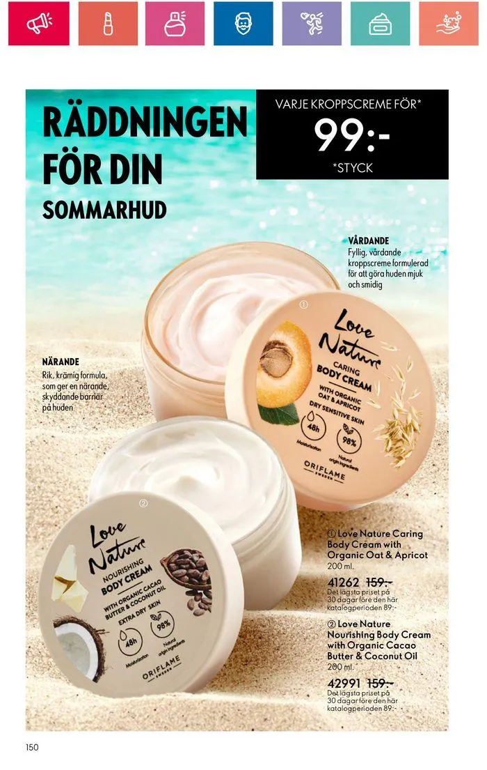 Oriflame reklamblad från 20 juni till 4 juli 2024 - Reklamblad sidor 150