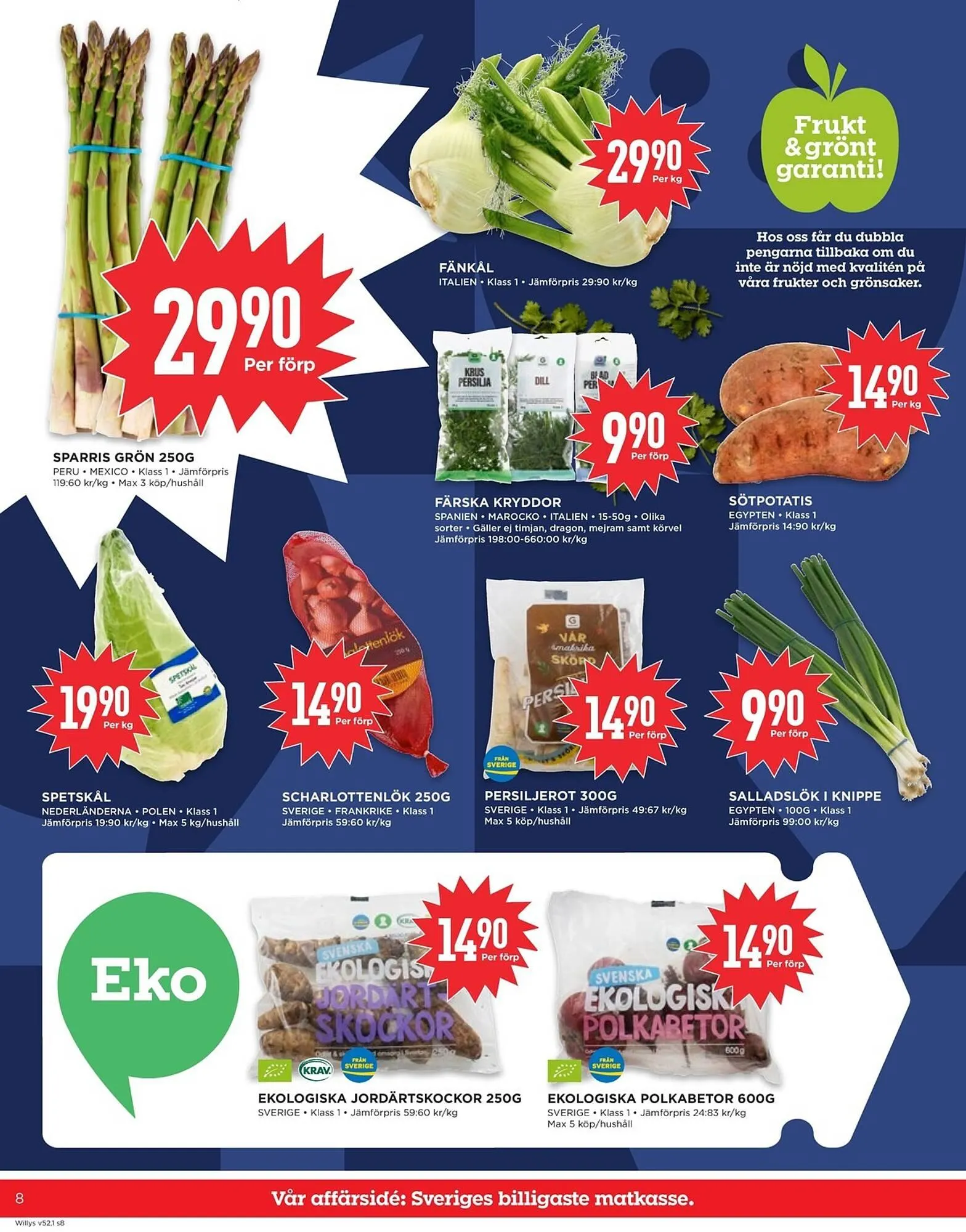 Willys reklamblad från 26 december till 4 januari 2026 - Reklamblad sidor 8