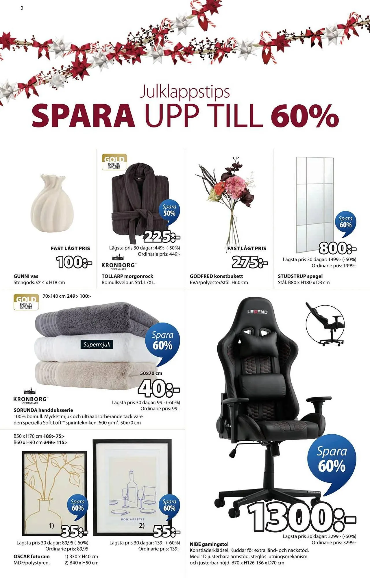 JYSK reklamblad från 15 december till 24 december 2025 - Reklamblad sidor 2