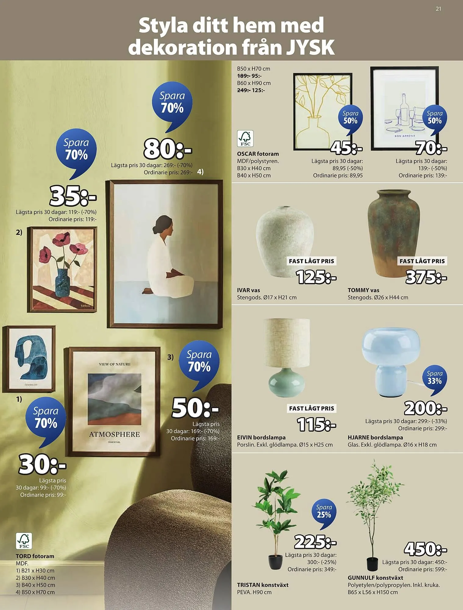 JYSK reklamblad från 25 augusti till 7 september 2025 - Reklamblad sidor 21
