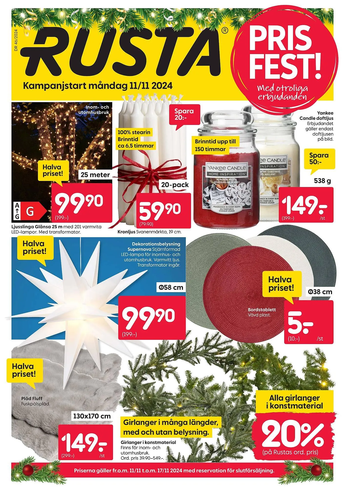 Rusta reklamblad från 11 november till 17 november 2024 - Reklamblad sidor 1
