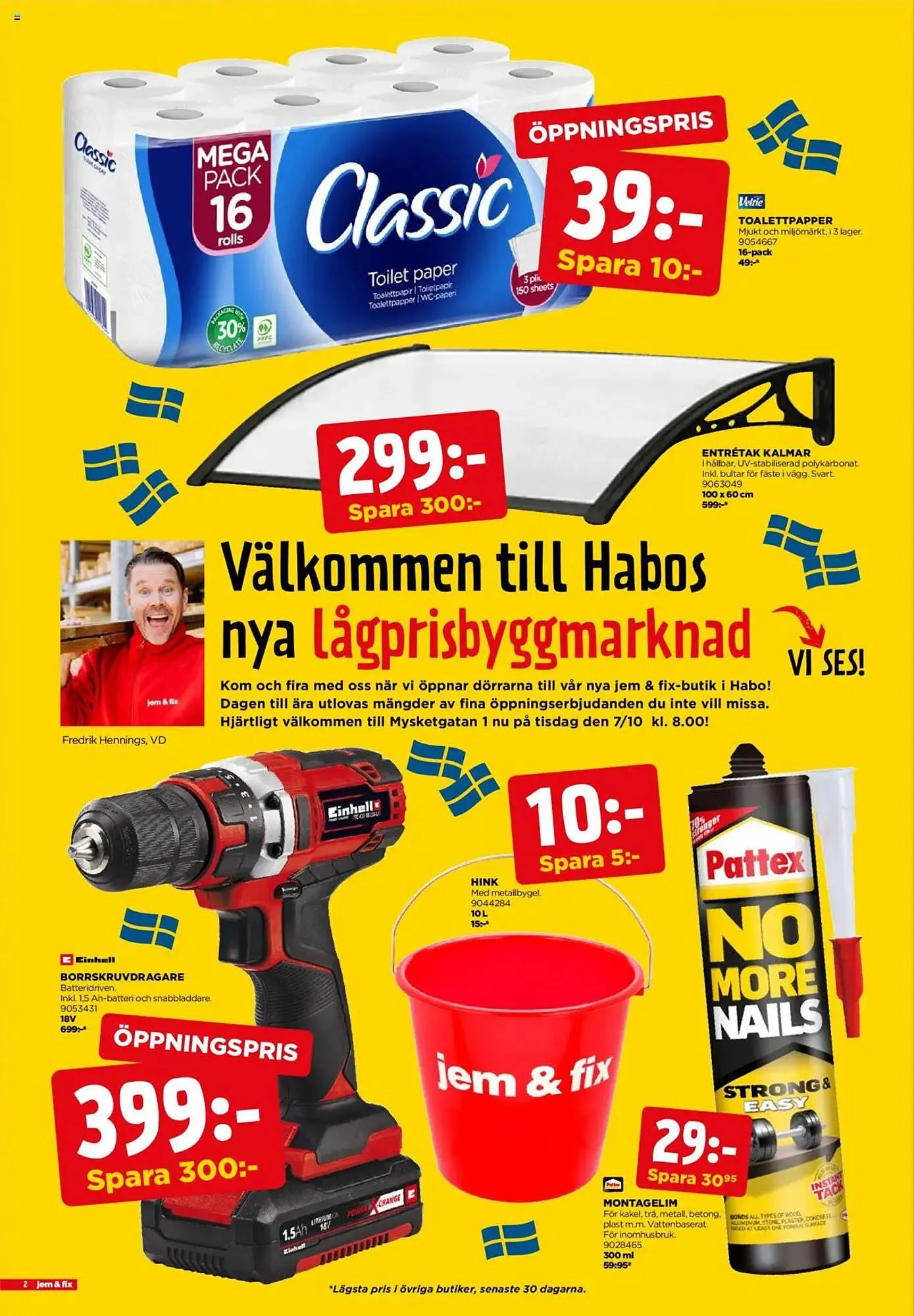 Jem&Fix reklamblad från 6 oktober till 12 oktober 2025 - Reklamblad sidor 2