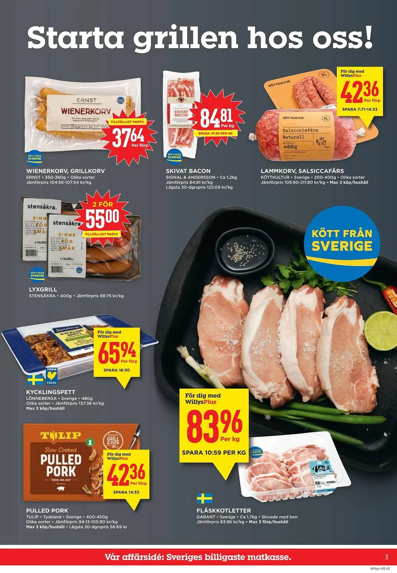 Willys reklamblad från 13 april till 20 april 2026 - Reklamblad sidor 3