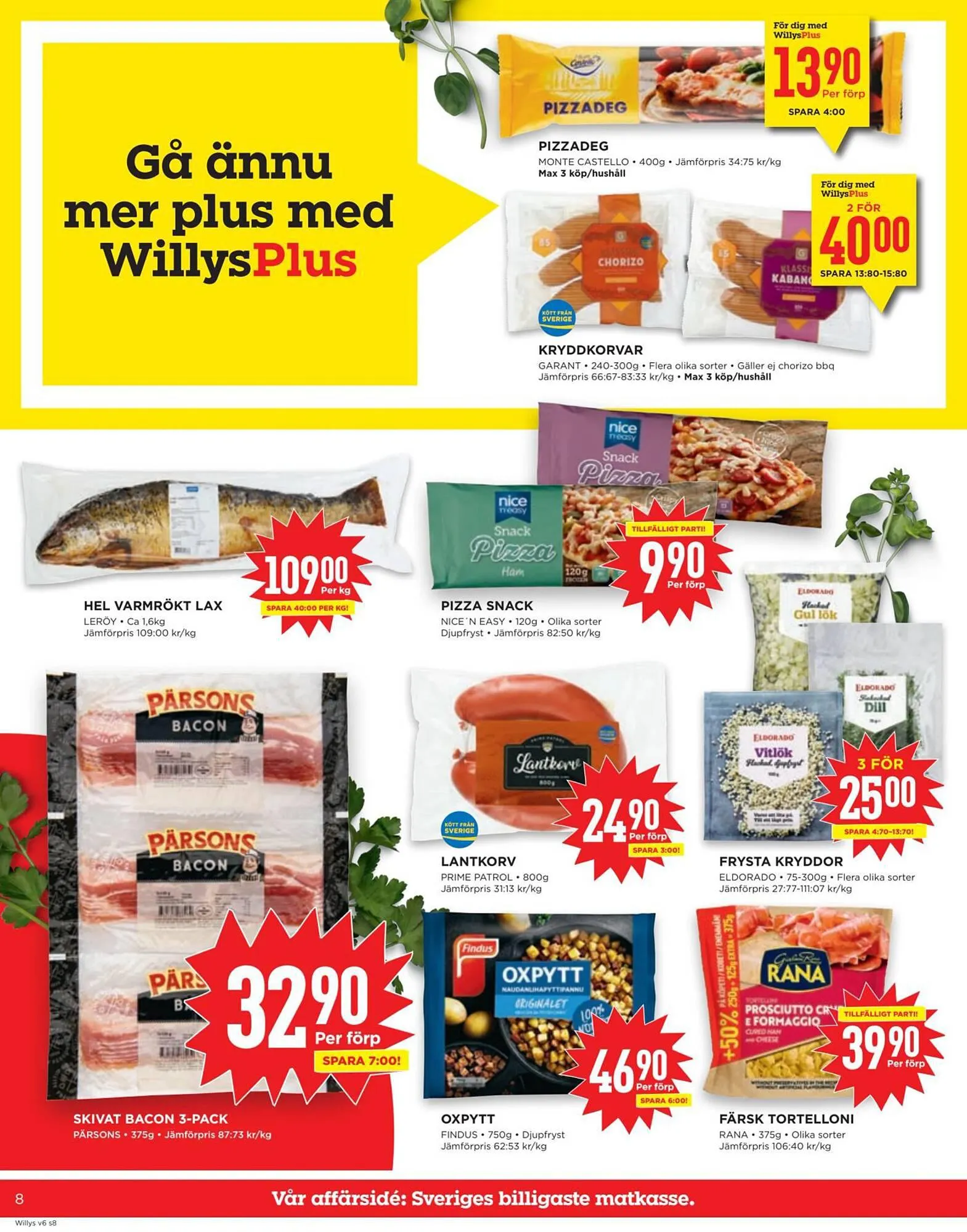 Willys reklamblad från 4 februari till 11 februari 2024 - Reklamblad sidor 8