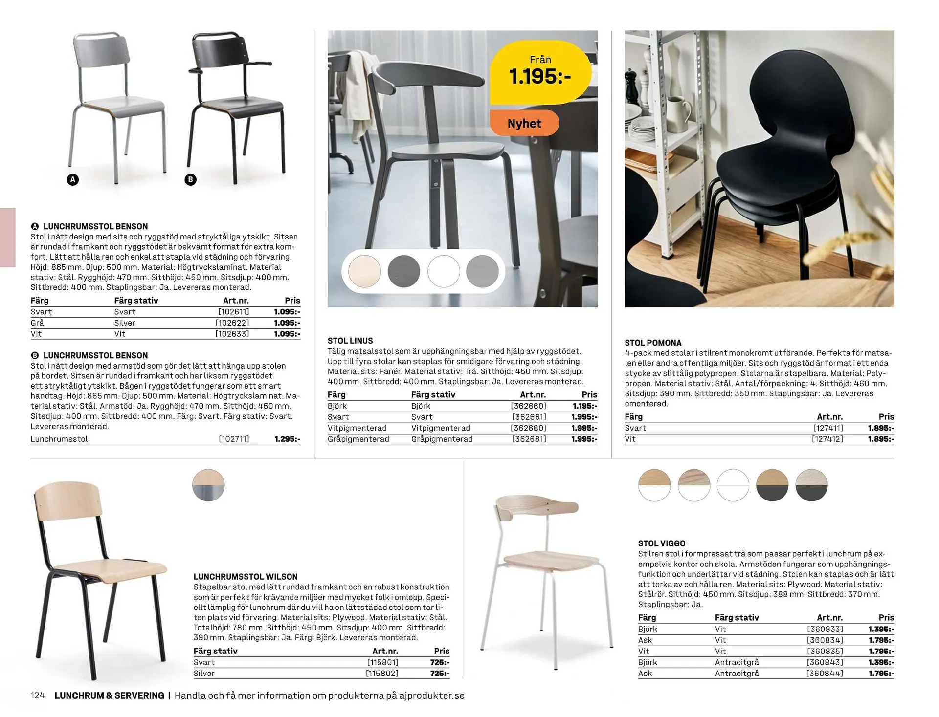 AJ Produkter reklamblad från 1 januari till 31 december 2025 - Reklamblad sidor 124