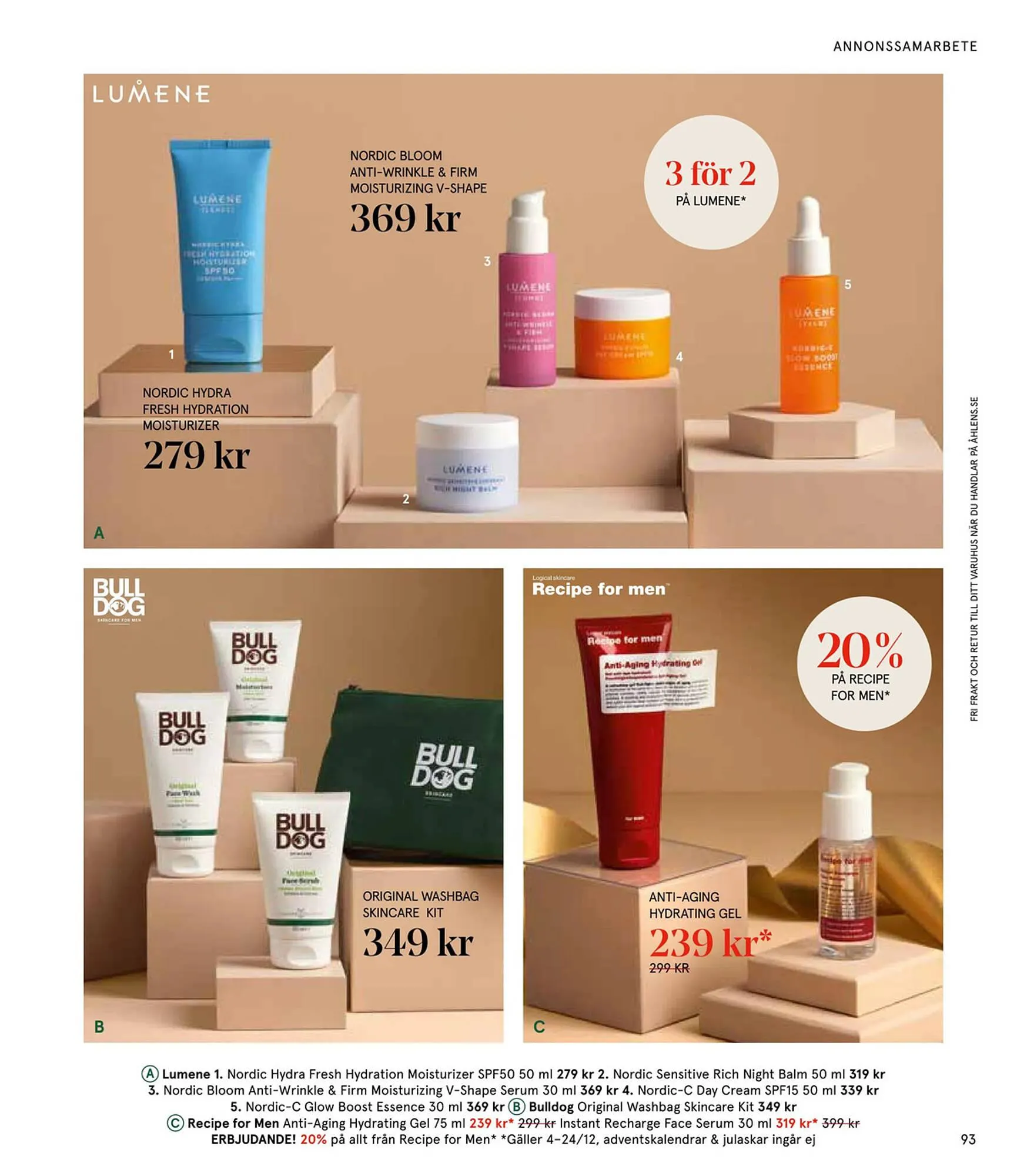 Åhléns reklamblad från 25 november till 24 december 2024 - Reklamblad sidor 93