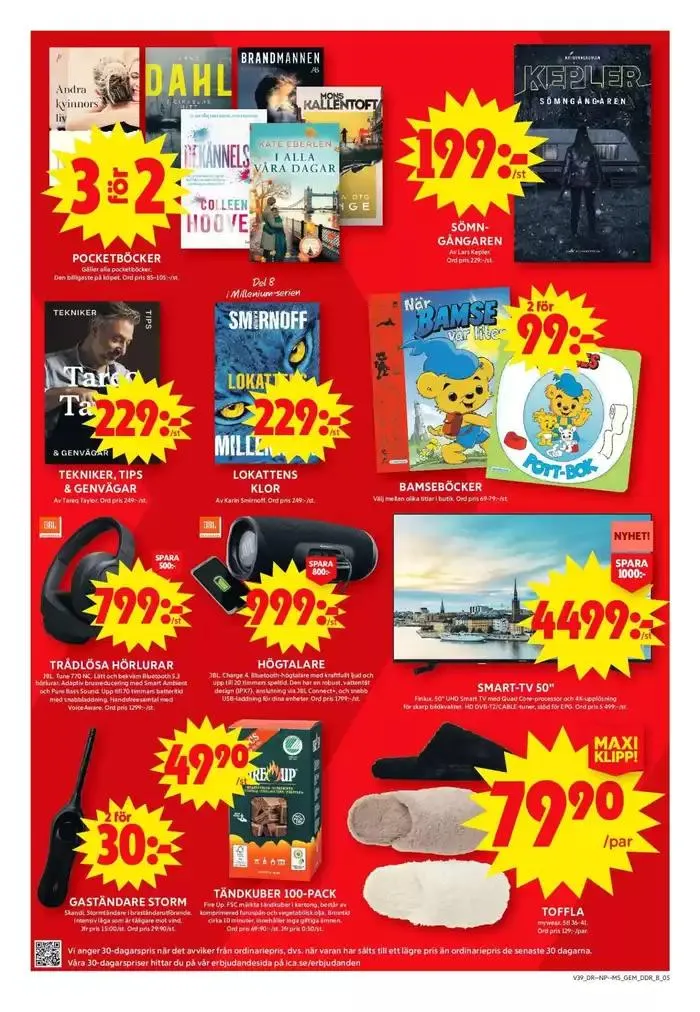 Fantastiskt erbjudande för fyndjägare från 23 september till 7 oktober 2024 - Reklamblad sidor 3