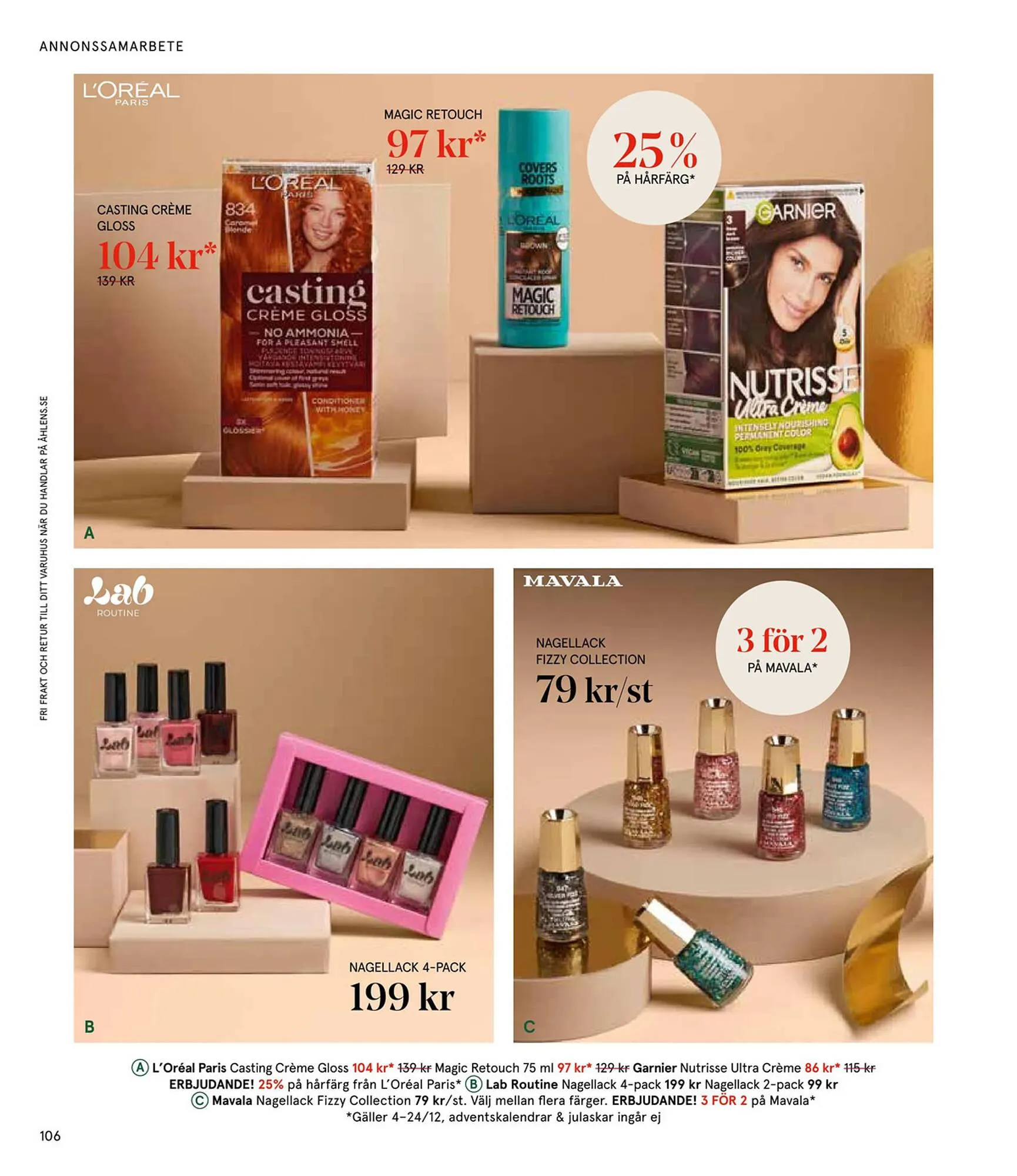 Åhléns reklamblad från 25 november till 24 december 2024 - Reklamblad sidor 106