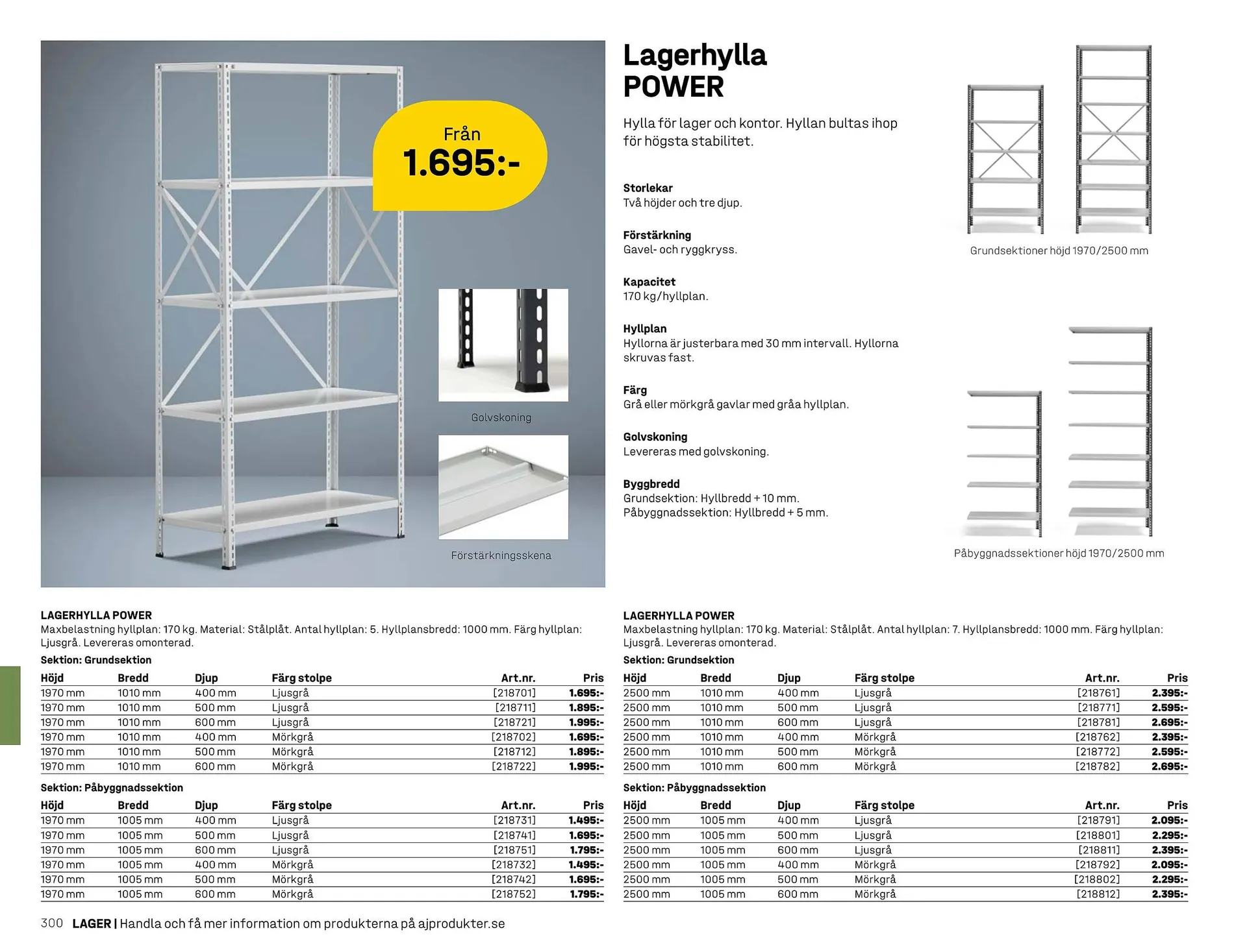AJ Produkter reklamblad från 1 januari till 31 december 2025 - Reklamblad sidor 300