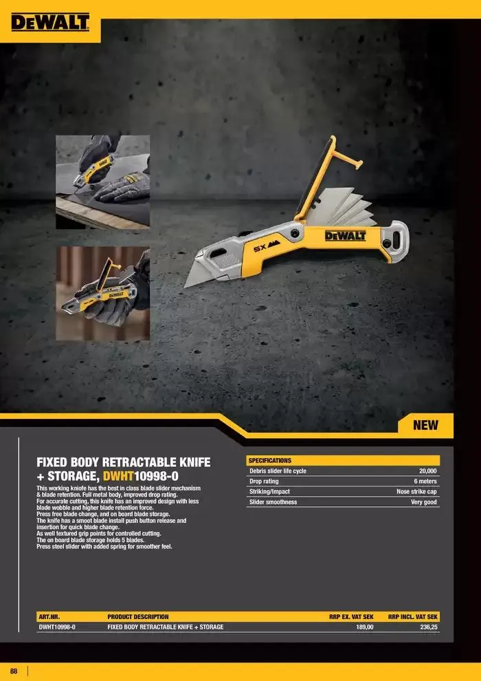 Dewalt reklamblad från 26 september till 10 oktober 2024 - Reklamblad sidor 88