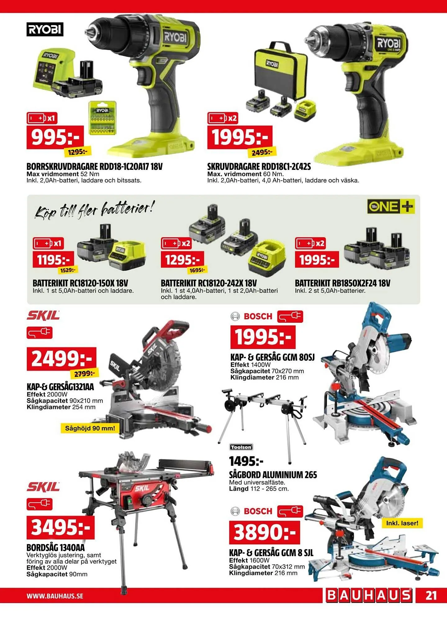 Bauhaus reklamblad från 7 april till 20 april 2026 - Reklamblad sidor 21