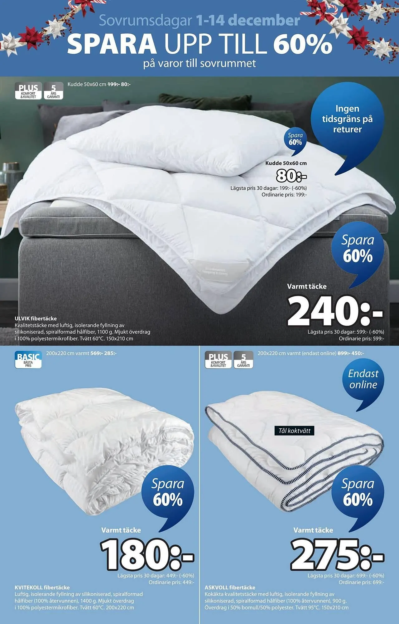 JYSK reklamblad från 1 december till 15 december 2025 - Reklamblad sidor 5