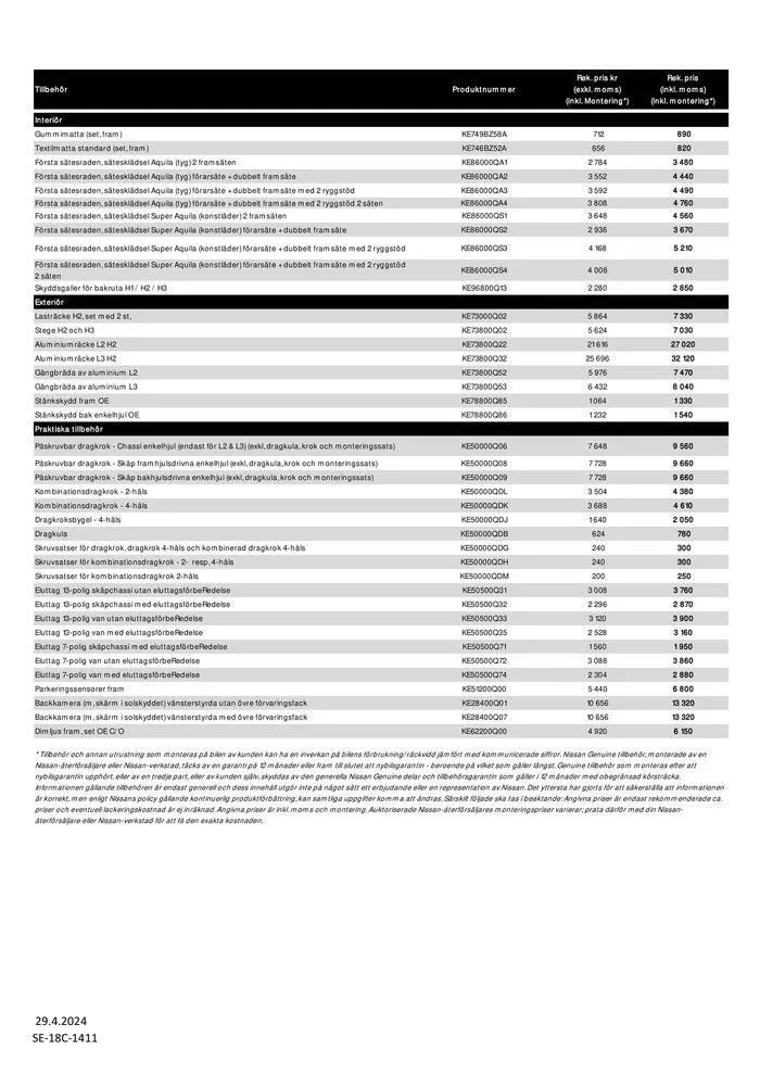 Nissan Interstar från 1 maj till 1 maj 2025 - Reklamblad sidor 13