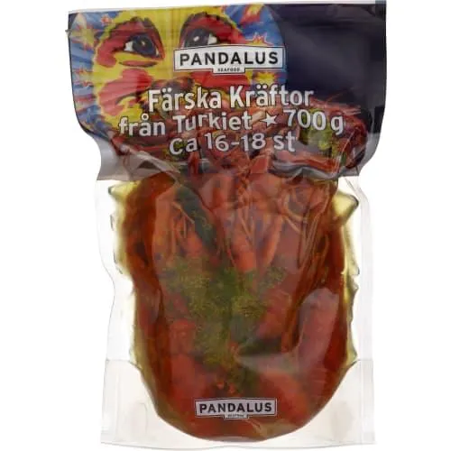 Färska Kräftor 16-18 Turkiska