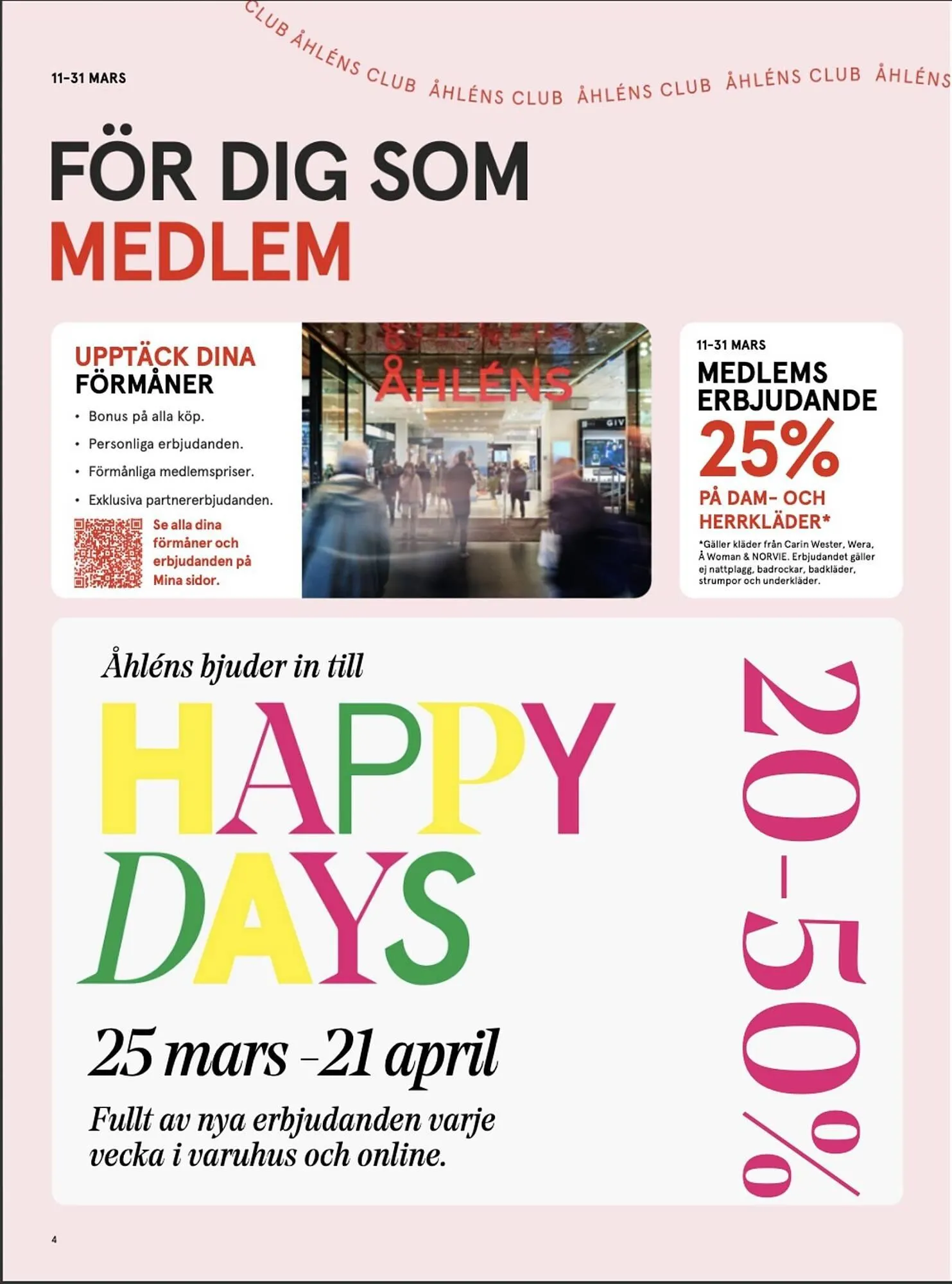 Åhléns reklamblad från 11 mars till 31 mars 2026 - Reklamblad sidor 4