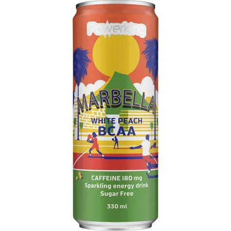Marbella Bcaa White Peach Energidryck Burk