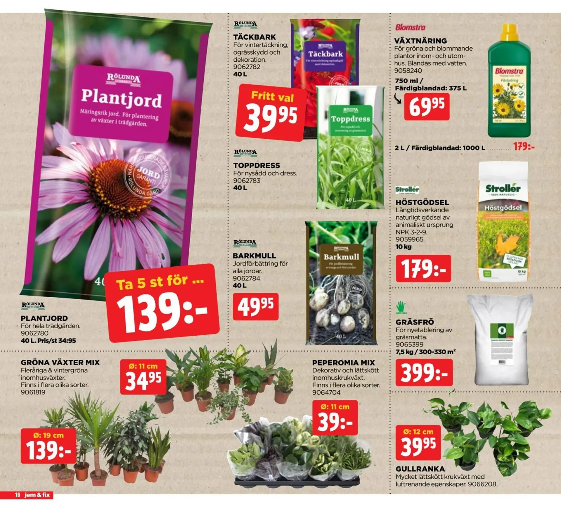 Jem&Fix reklamblad från 22 september till 6 oktober 2025 - Reklamblad sidor 18