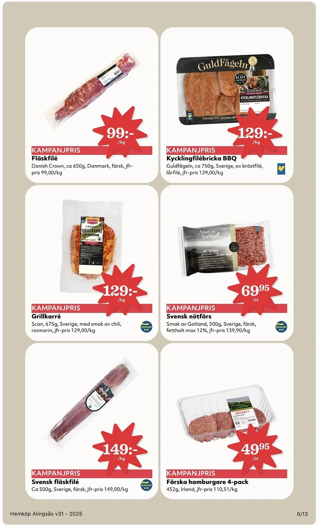 Hemköp reklamblad från 28 juli till 3 augusti 2025 - Reklamblad sidor 6
