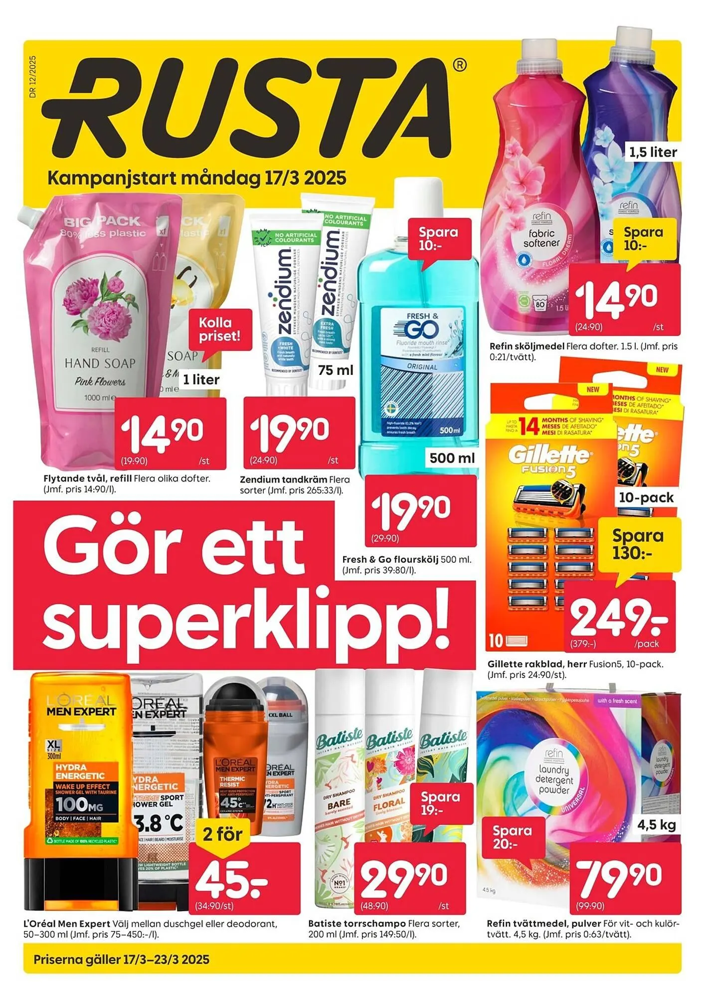 Rusta reklamblad - 1