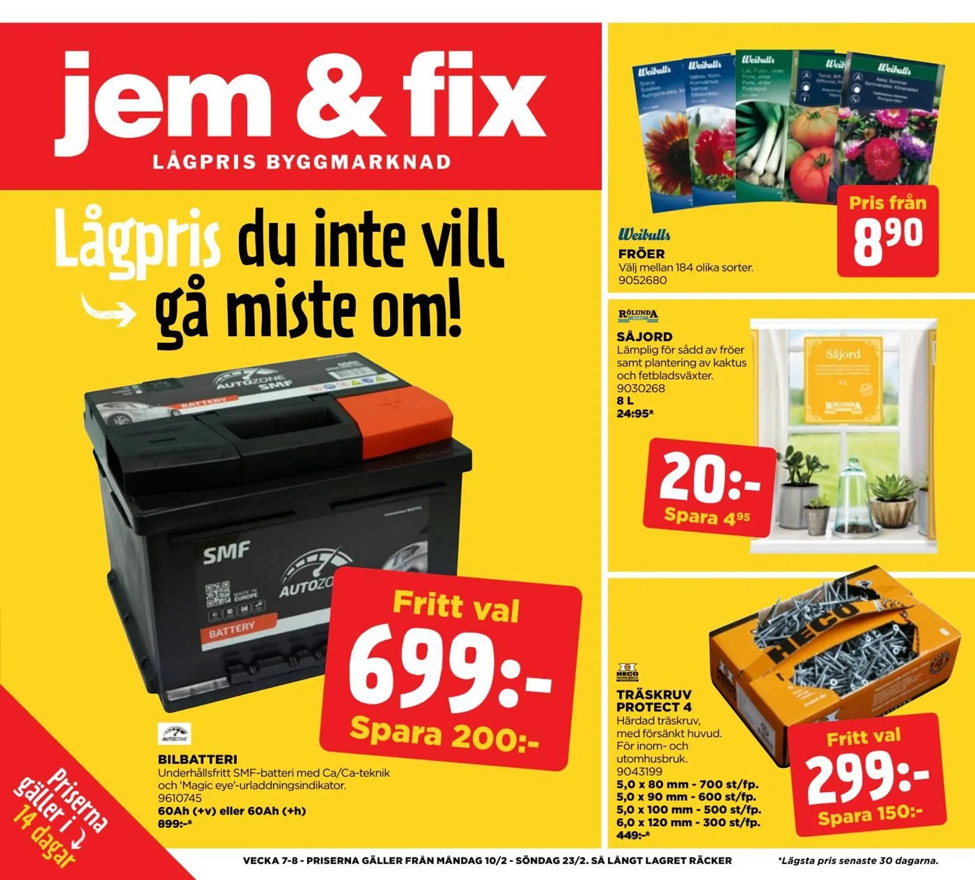 Jem&Fix reklamblad - 1