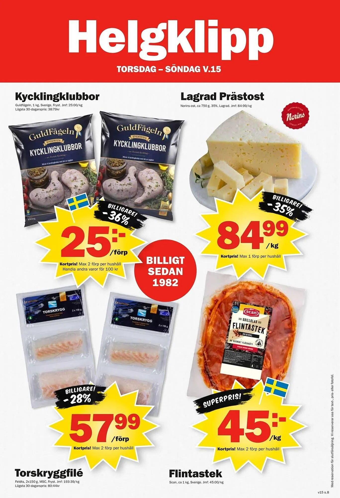 Pekås reklamblad från 7 april till 12 april 2026 - Reklamblad sidor 8