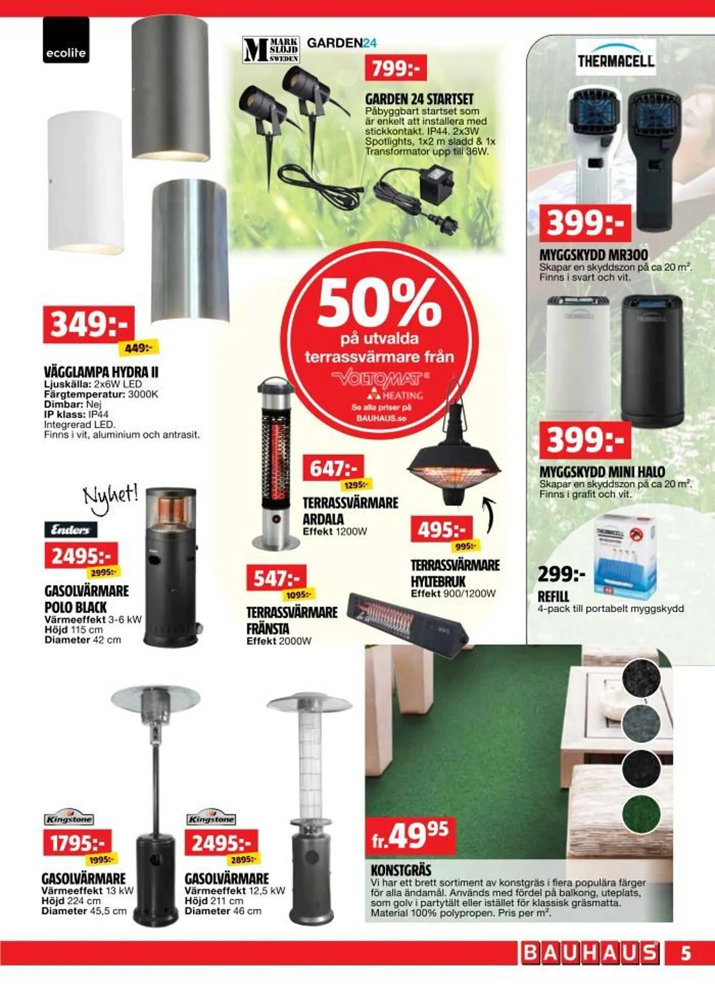Bauhaus reklamblad från 28 april till 11 maj 2025 - Reklamblad sidor 5