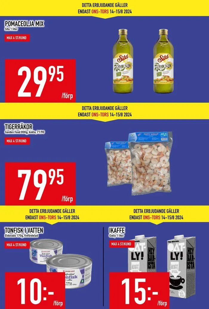 Veckans erbjudanden från 12 augusti till 26 augusti 2024 - Reklamblad sidor 3