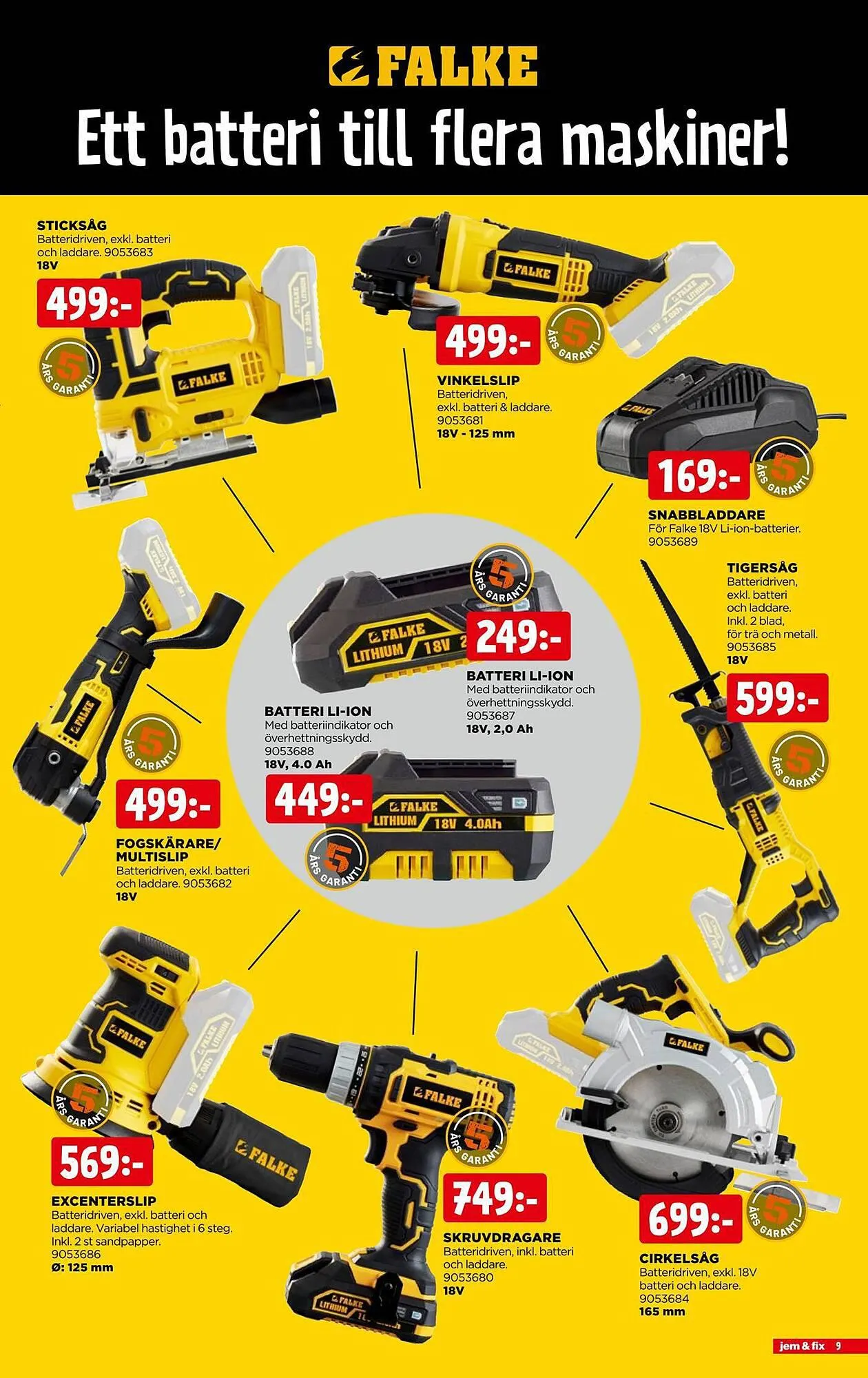 Jem&Fix reklamblad från 9 juli till 16 juli 2023 - Reklamblad sidor 9
