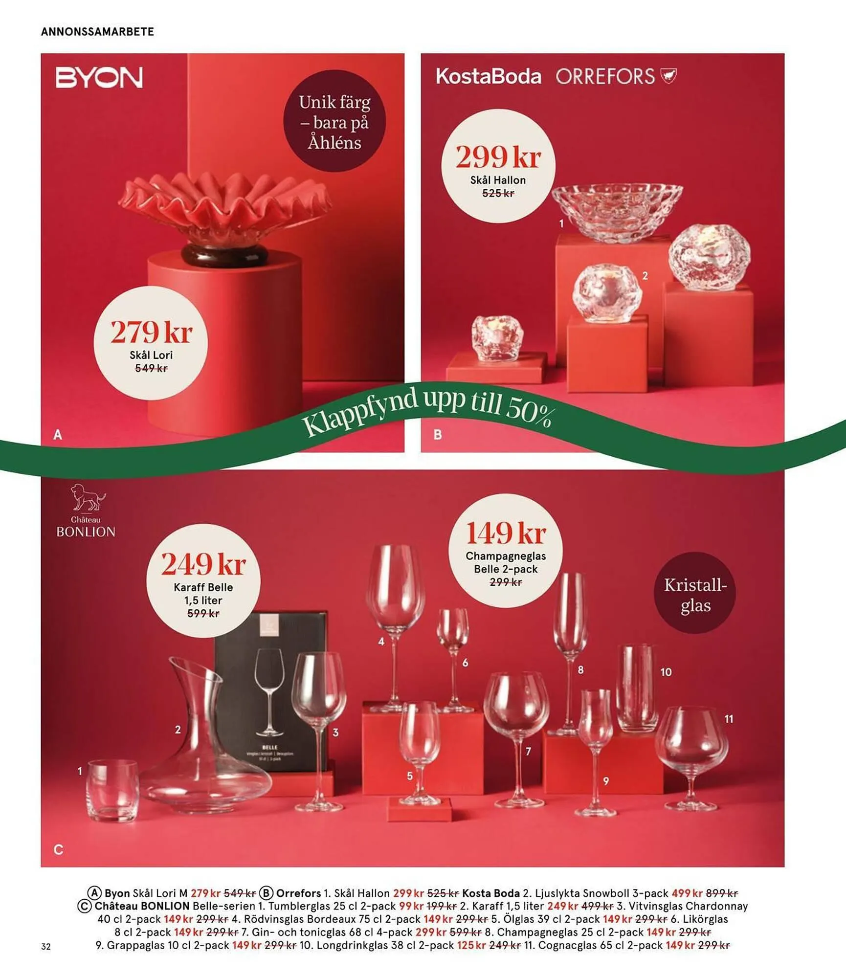 Åhléns reklamblad från 25 november till 11 december 2025 - Reklamblad sidor 32