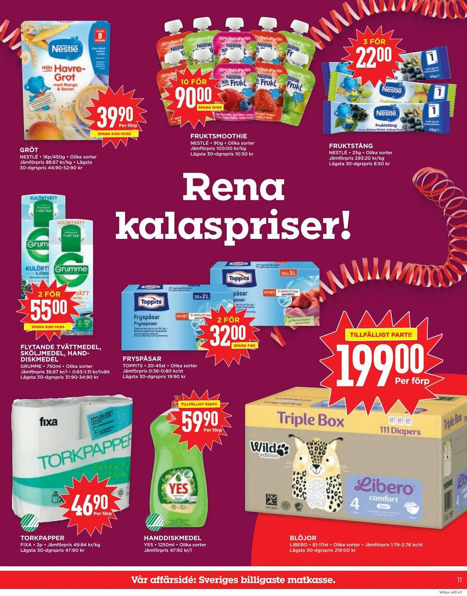 Willys reklamblad från 20 oktober till 26 oktober 2025 - Reklamblad sidor 11
