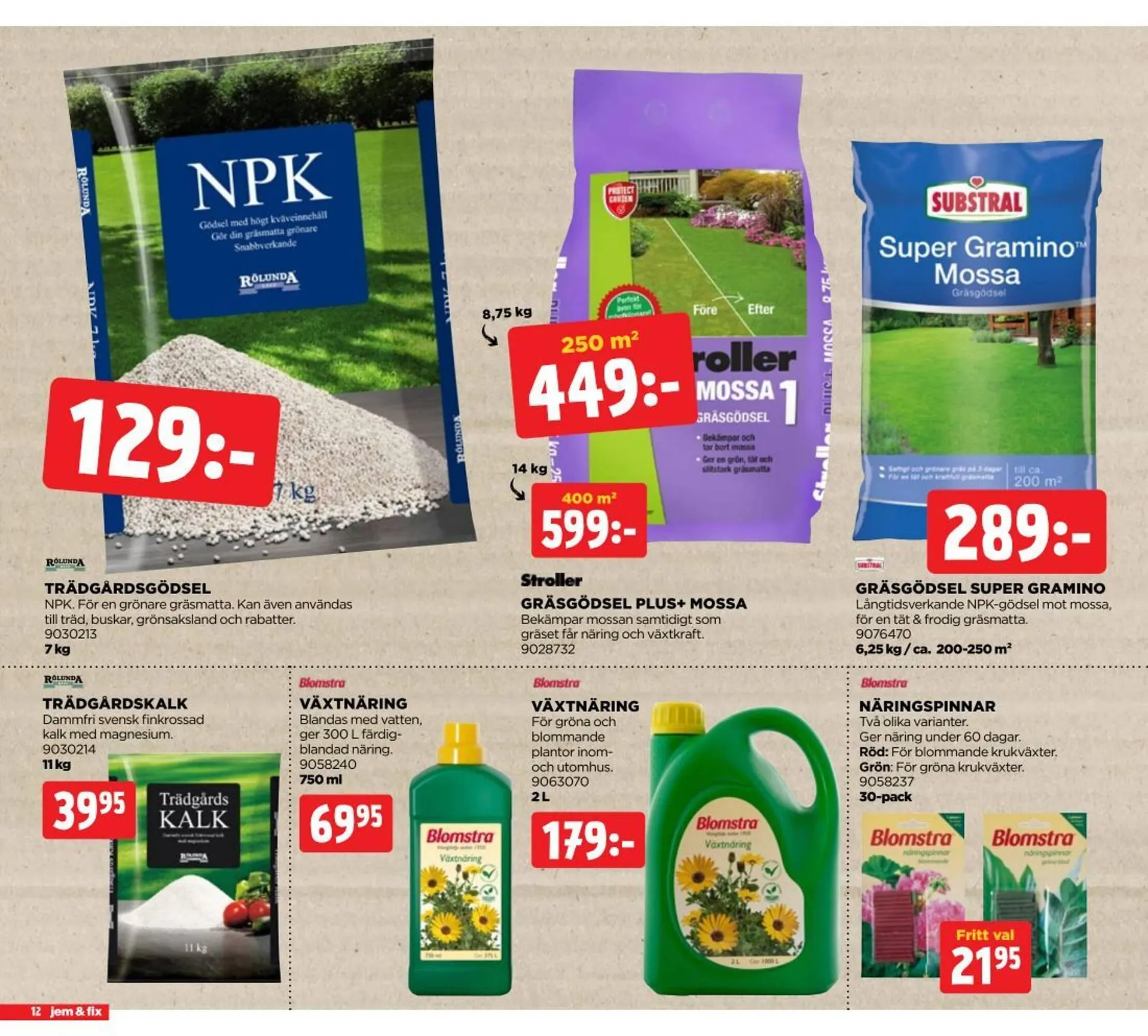 Jem&Fix reklamblad från 10 mars till 23 mars 2025 - Reklamblad sidor 12