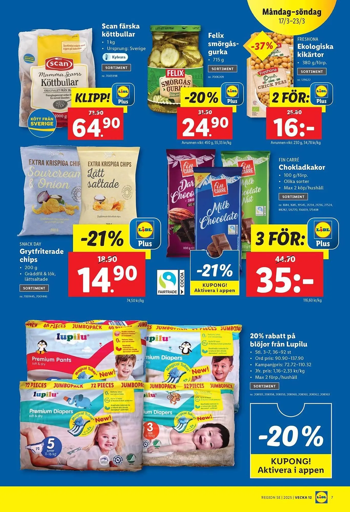 Lidl reklamblad från 17 mars till 23 mars 2025 - Reklamblad sidor 7